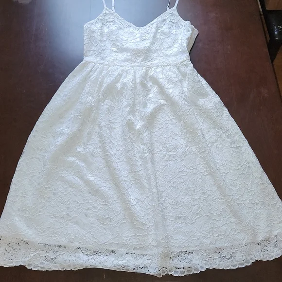 Forever 21 | Dresses | Nwt Lace Midi Dress Size M Flowy Bridal Summer  Modest Prairiecore Babydoll | Poshmark